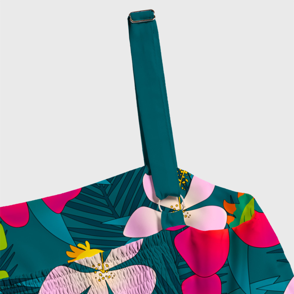 Summoned Beast Hawaii Geek Tiered Cami Maxi Dress