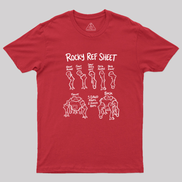 Rocky Ref Sheet Geek T-Shirt