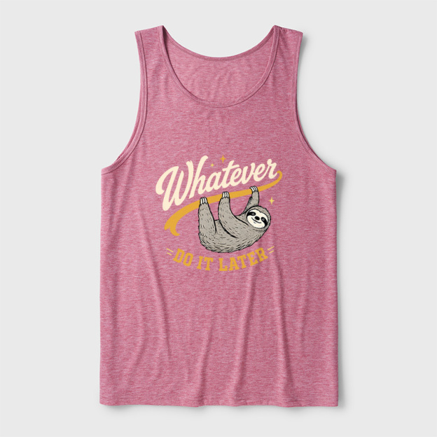 Whatever Do It Later Ultra Soft Heather Tank