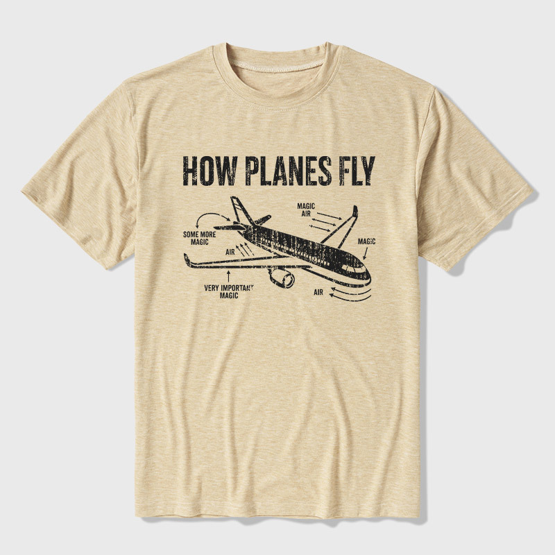 How Planes Fly Ultra Soft Heather Tee