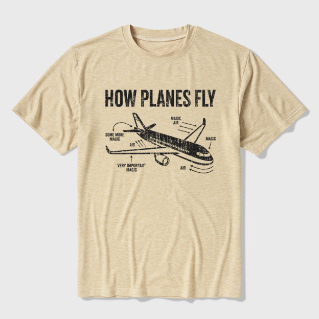 How Planes Fly Ultra Soft Heather Tee