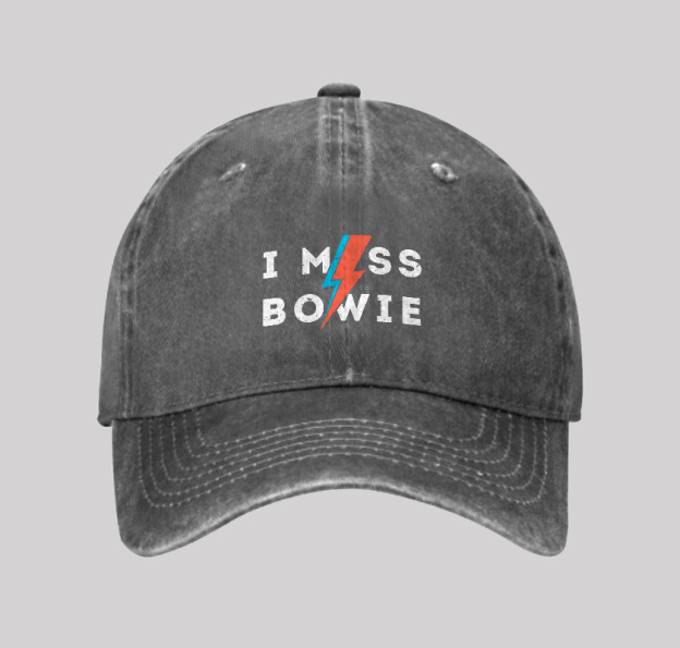 I Miss Bowie Washed Vintage Baseball Cap