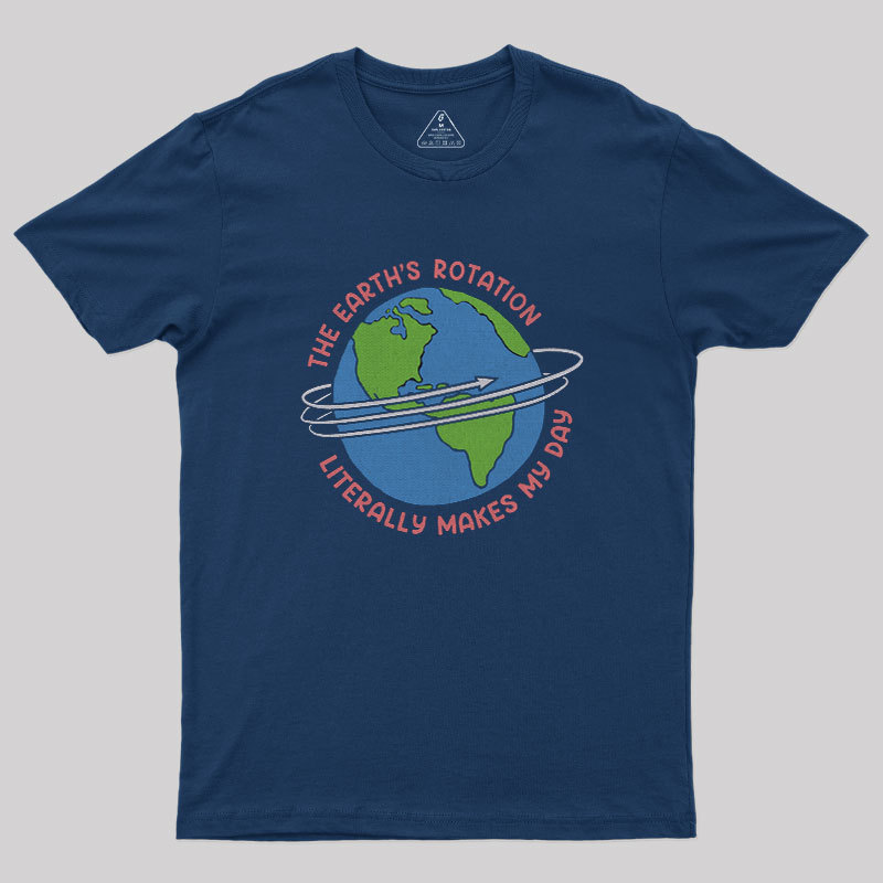 The Earth’S Rotation Literally Makes My Day Geek T-Shirt
