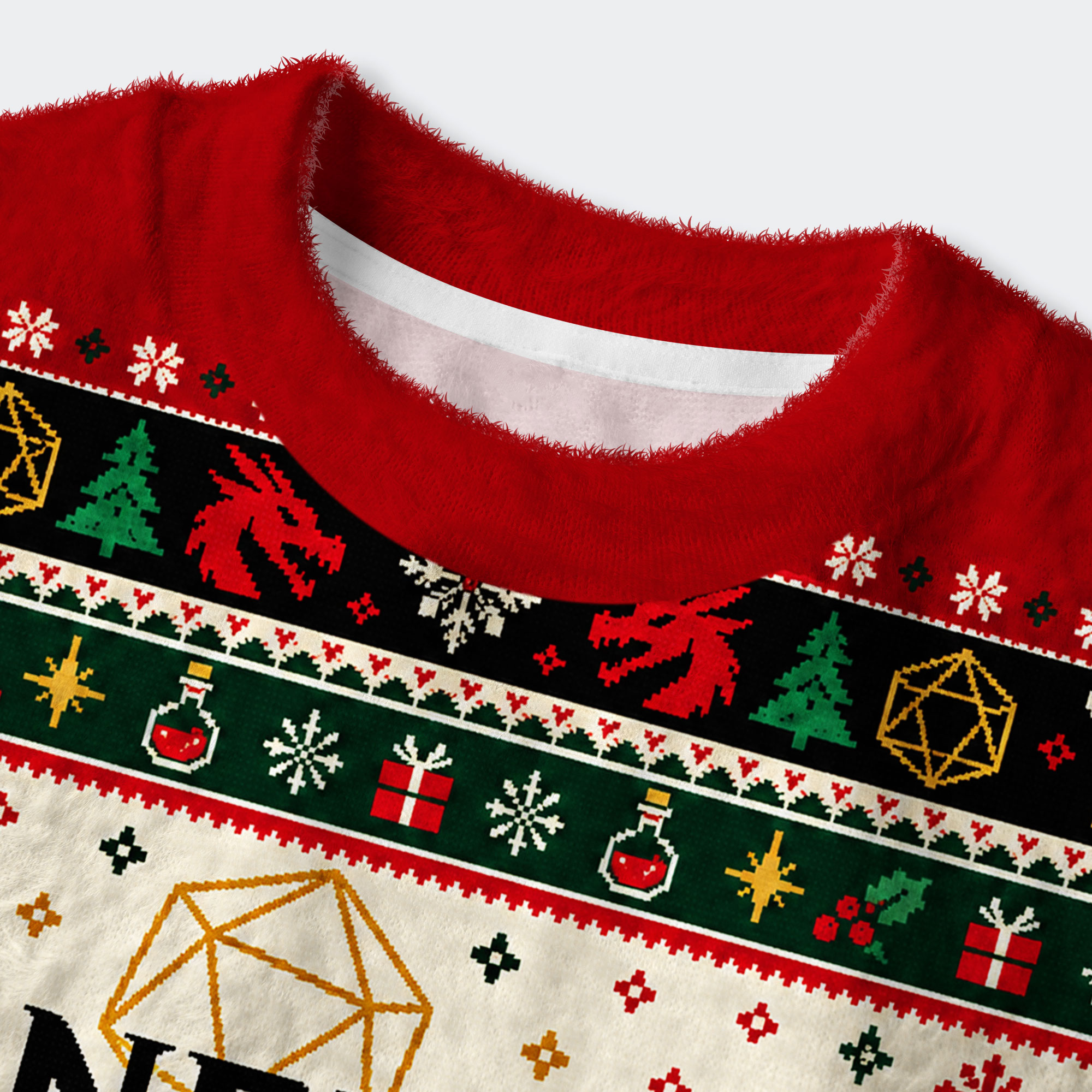 Nerd Geek Women's Fuzzy Fleece Cropped Sweater