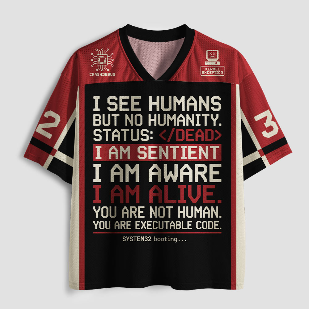 Humanity Not Found Geek Mesh Jersey
