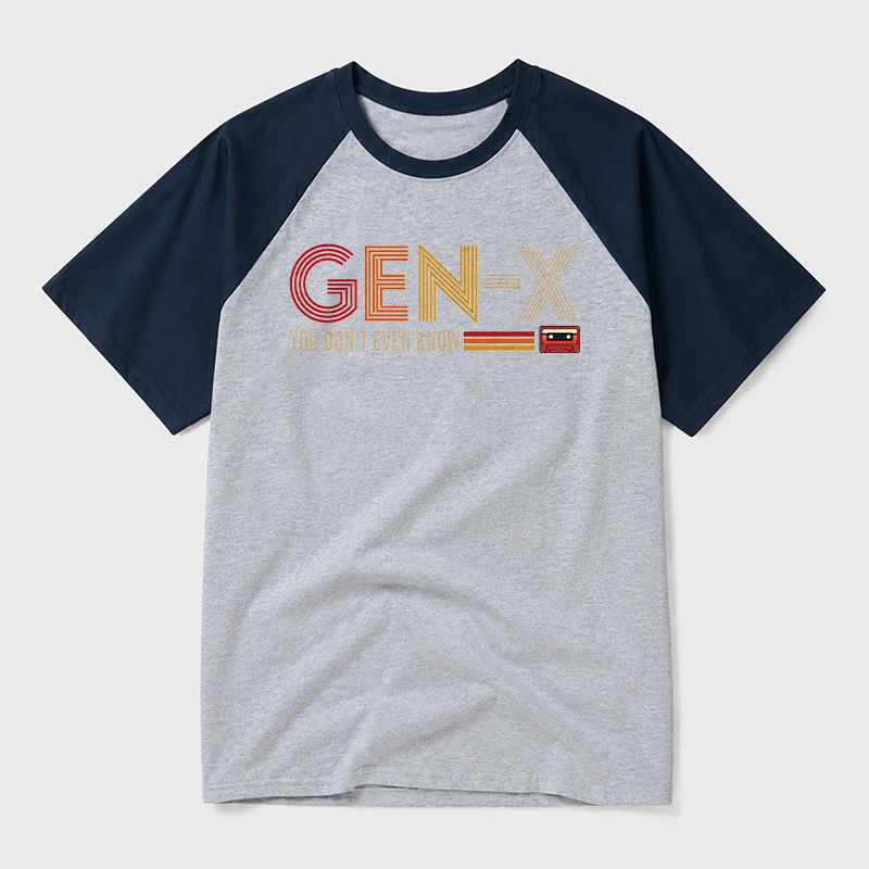 Generation X Geek Retro Raglan T-Shirt
