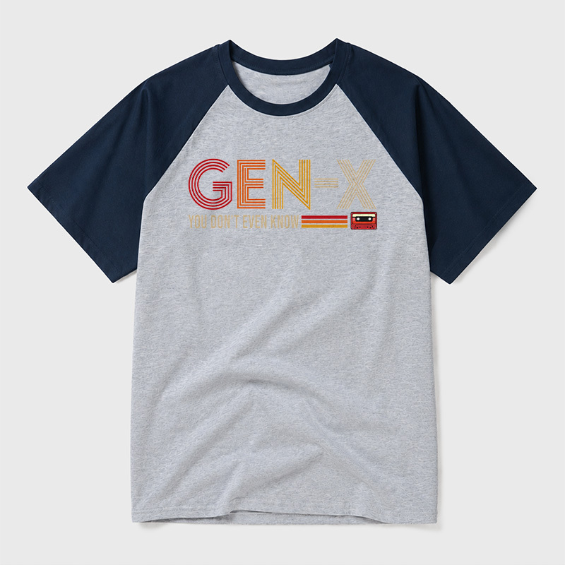 Generation X Geek Retro Raglan T-Shirt