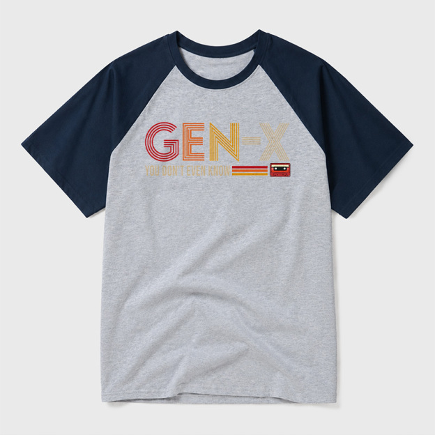 Generation X Geek Retro Raglan T-Shirt