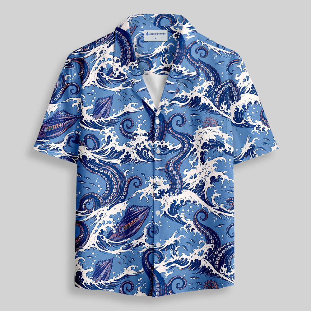 Geeksoutfit Off-World Relic Button Up Pocket Shirt for Sale