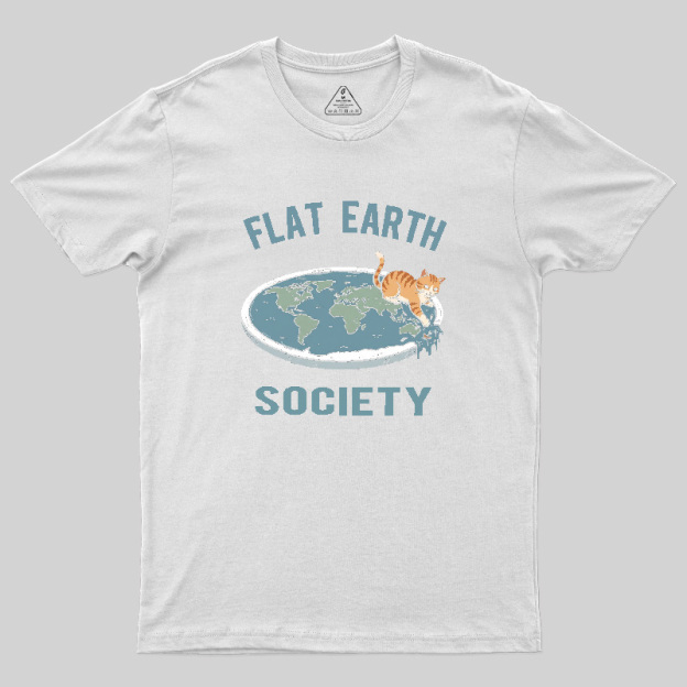 Cat Edge of the World Geek T-Shirt