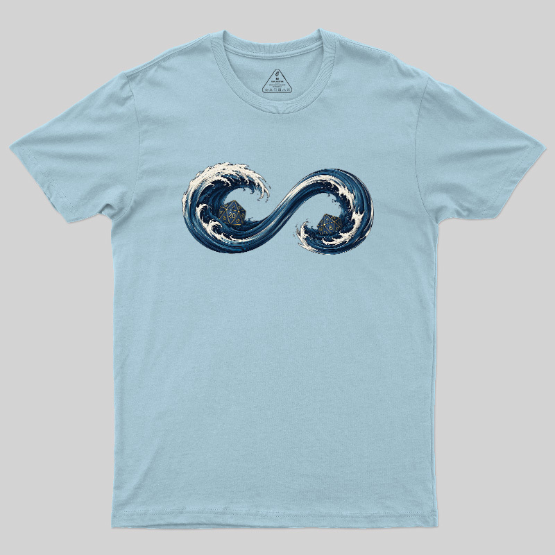 Endless TTRPG Ocean Dice Geek T-Shirt