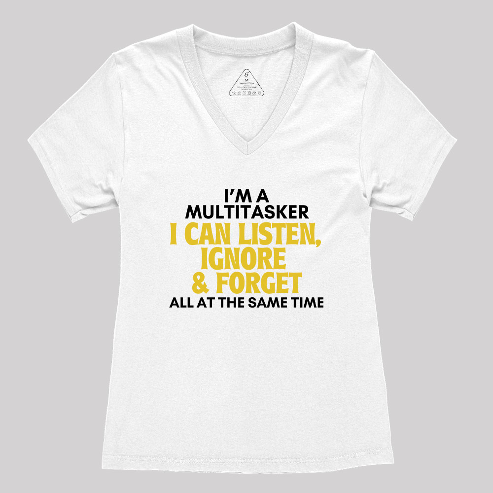 Sarcastic Geek Women's V-Neck T-shirt