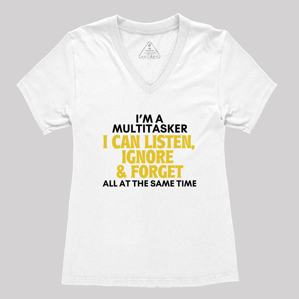 Sarcastic Geek Women's V-Neck T-shirt