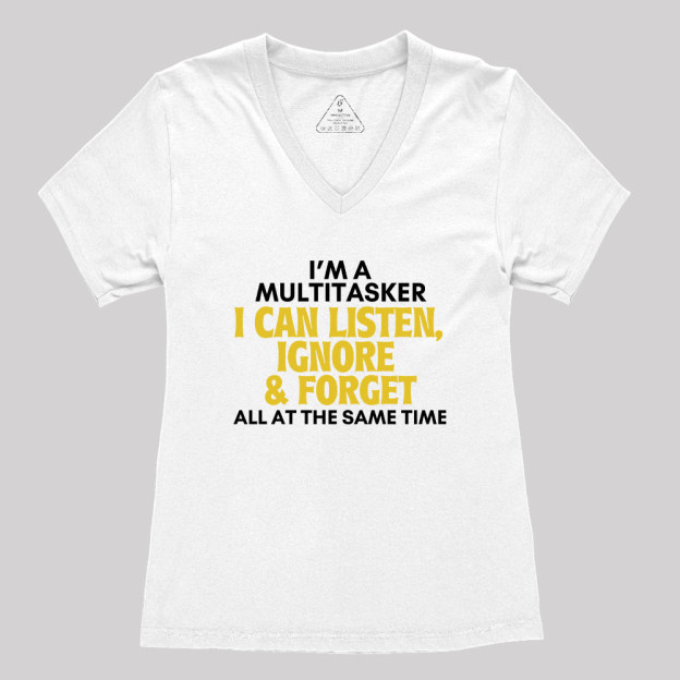 Sarcastic Geek Women's V-Neck T-shirt