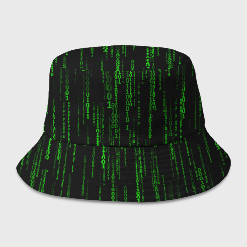 Follow the White Rabbit Black Geek Bucket Hat