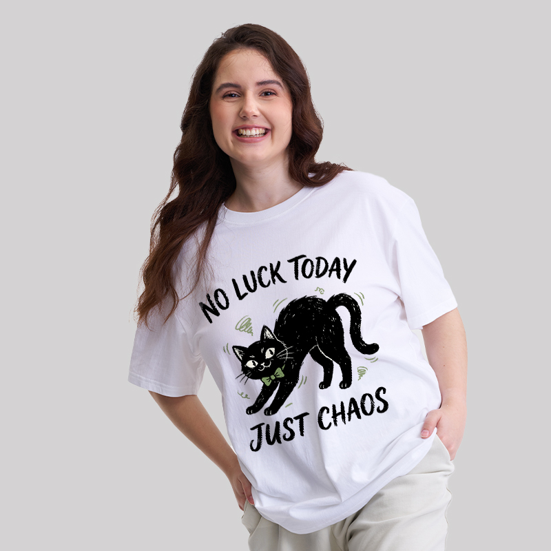 Just Chaos Cat Geek T-Shirt