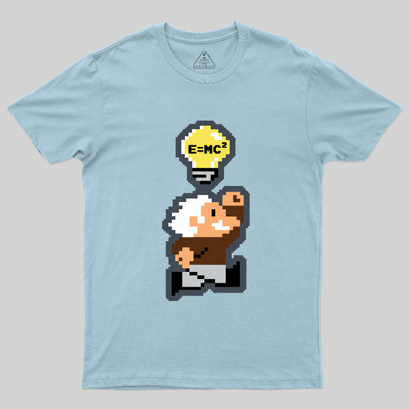 8‑Bit Einstein Geek T-Shirt