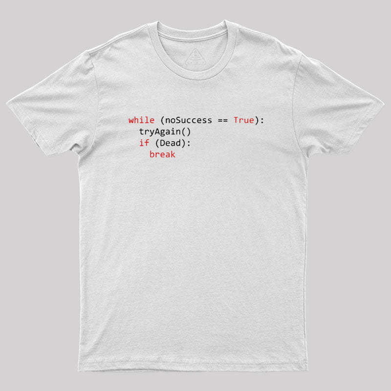 Algorithm of success | Python Coding Geek T-Shirt
