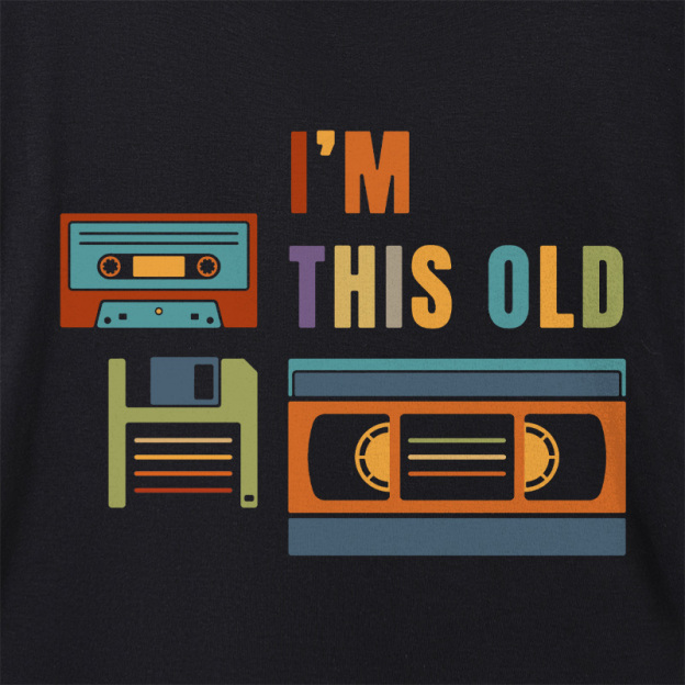 I'm This Old Geek Dolman Sleeve V-Neck Shirt