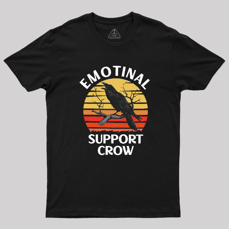 Emotional Support Crow Geek T-Shirt