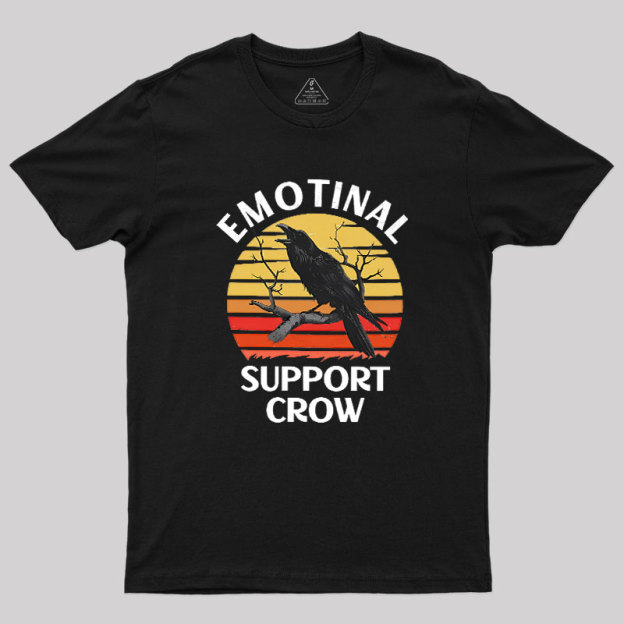 Emotional Support Crow Geek T-Shirt