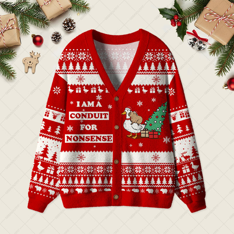 Geeksoutfit For Nonsense Geek Ugly Cardigan Sweaters for Sale