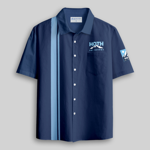 Hoth Ski Resort Button Up Pocket Shirt