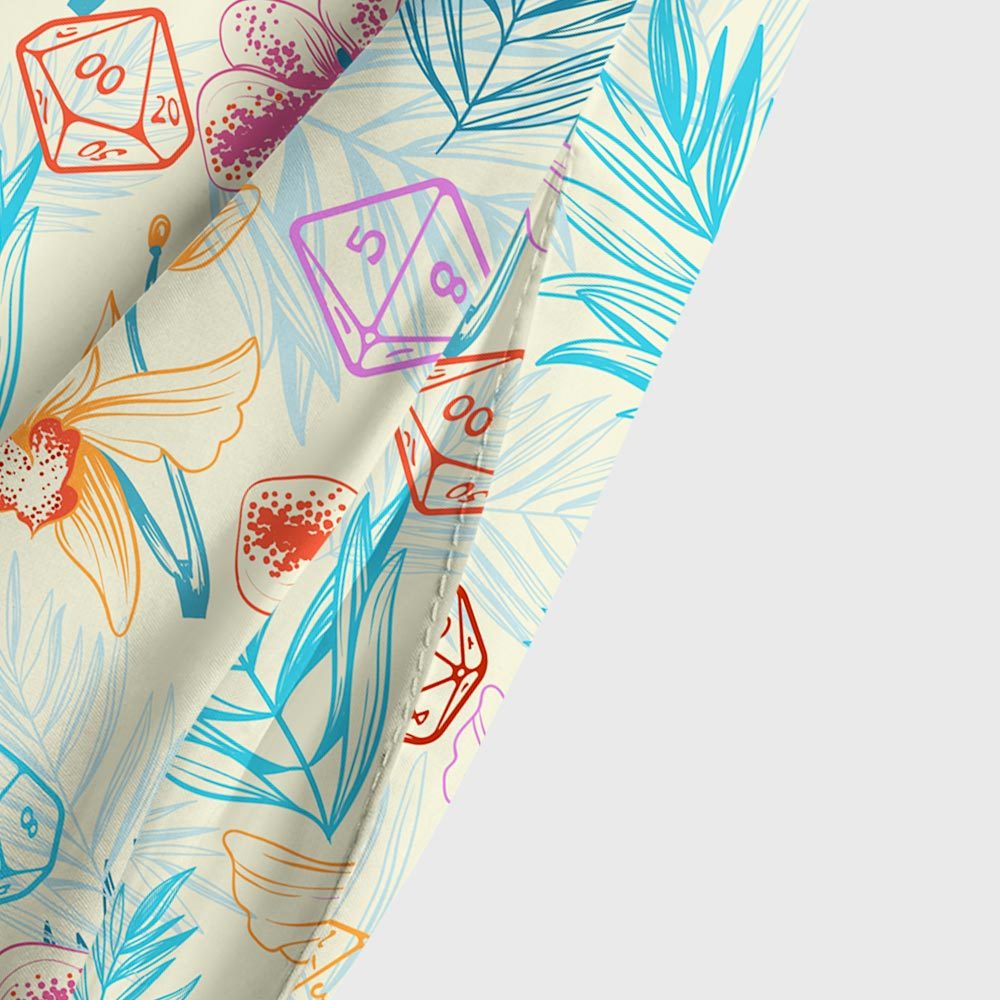 DND Plants and Polyhedral Dice Geek Tiered Cami Maxi Dress