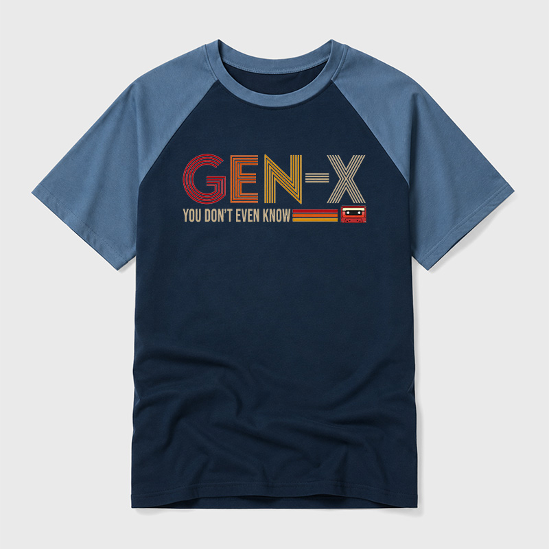 Generation X Geek Retro Raglan T-Shirt