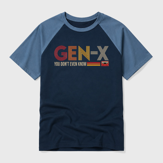 Generation X Geek Retro Raglan T-Shirt