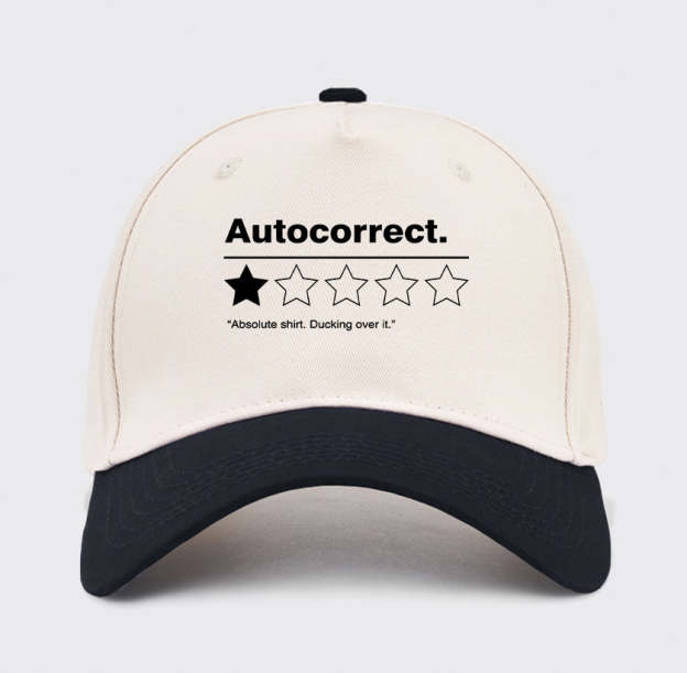 Autocorrect. Ducking over it Baseball Cap