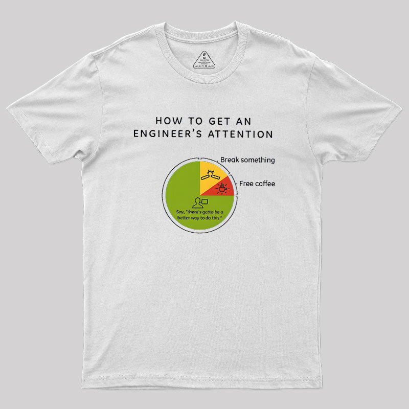 How To Get An Engineers Attention Geek T-Shirt