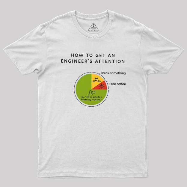 How To Get An Engineers Attention Geek T-Shirt