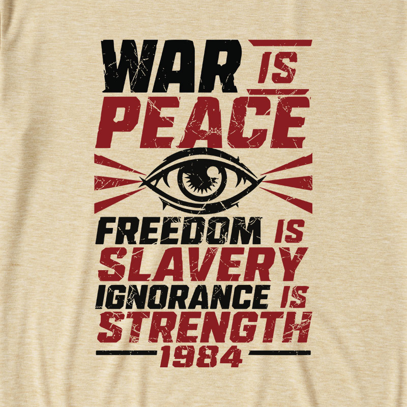 1984 Orwell Ultra Soft Heather Tee