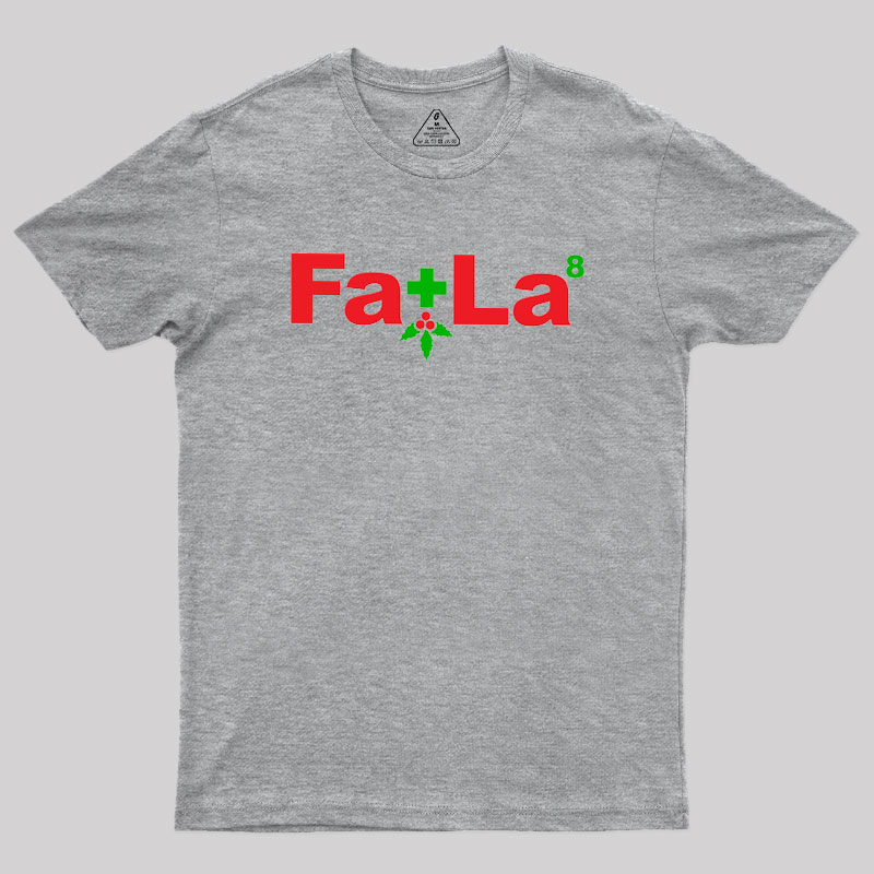 Fa La Equation Christmas Geek T-Shirt