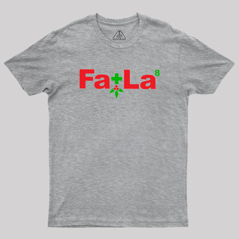 Fa La Equation Christmas Geek T-Shirt