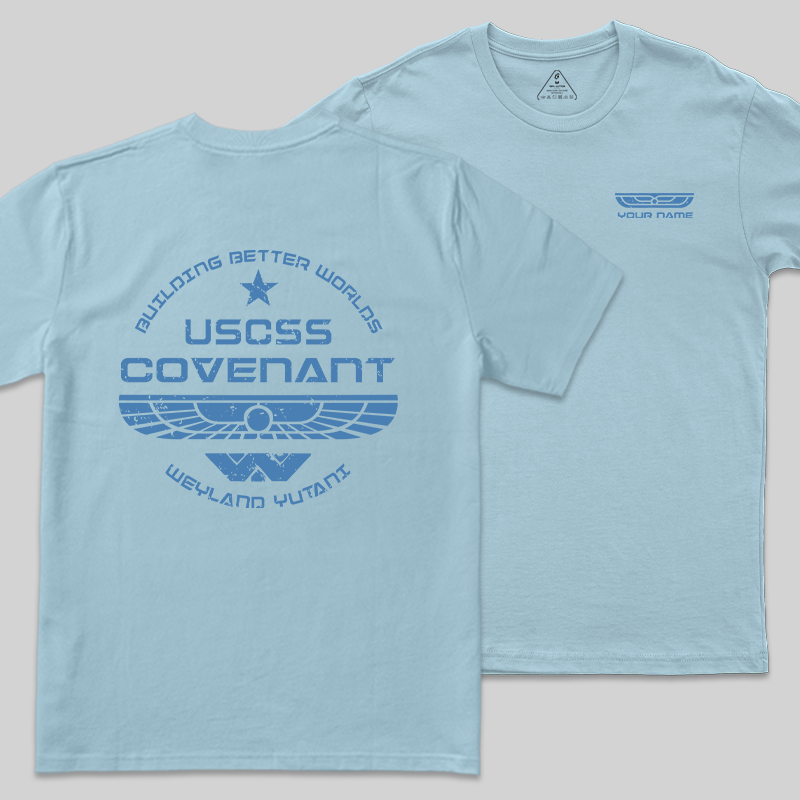 Personalized Weyland Yutani SkyBlue Geek T-Shirt
