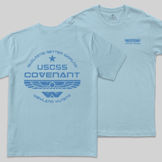 Personalized Weyland Yutani SkyBlue Geek T-Shirt