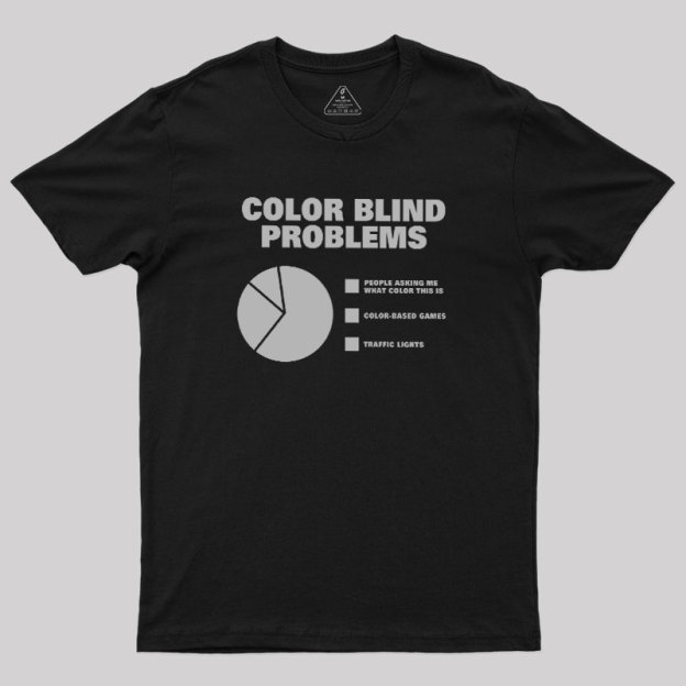 Color Blind Problems Geek T-Shirt