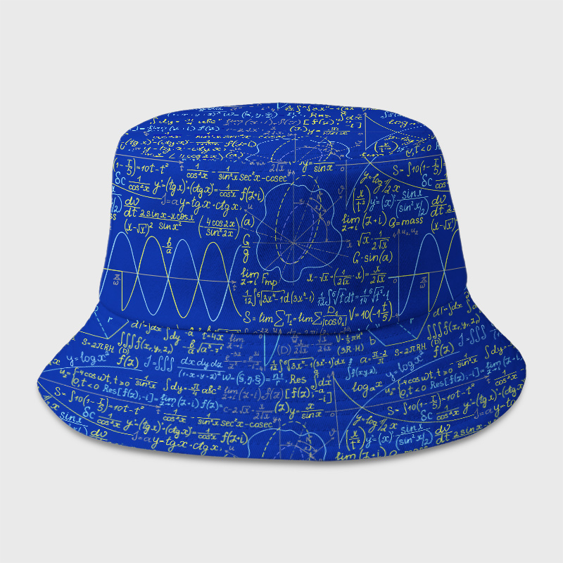 Math Function Curve Geek Bucket Hat