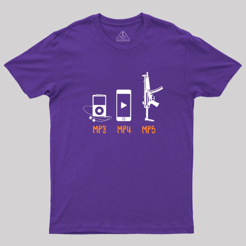MP3 MP4 MP5 Geek T-Shirt