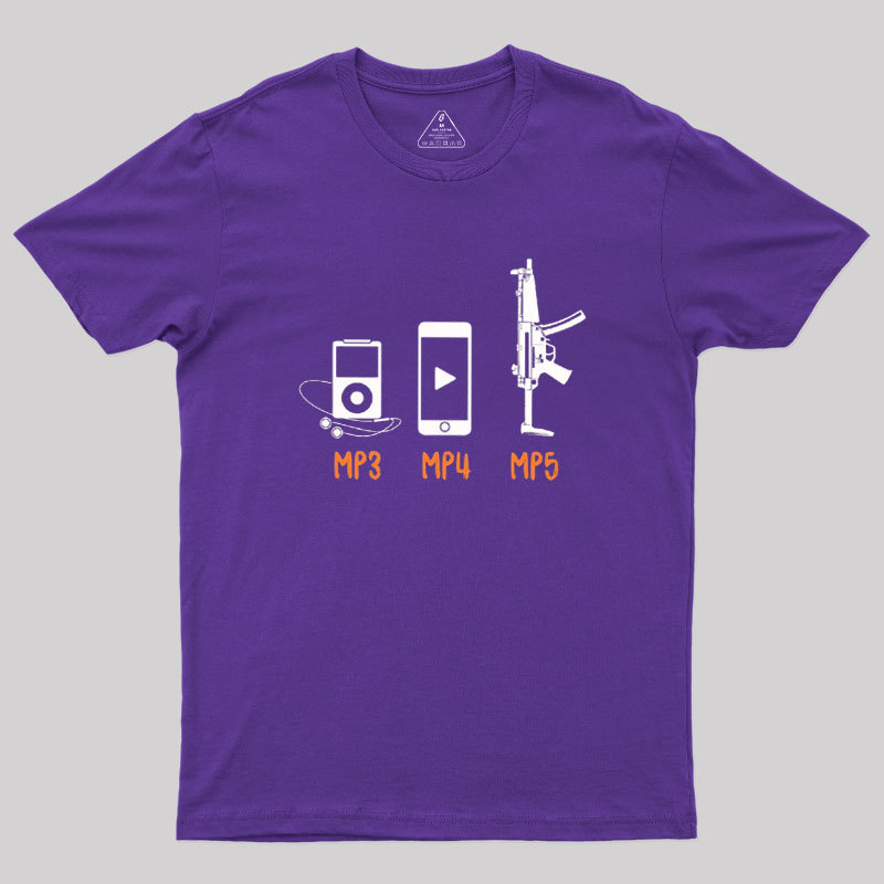 MP3 MP4 MP5 Geek T-Shirt