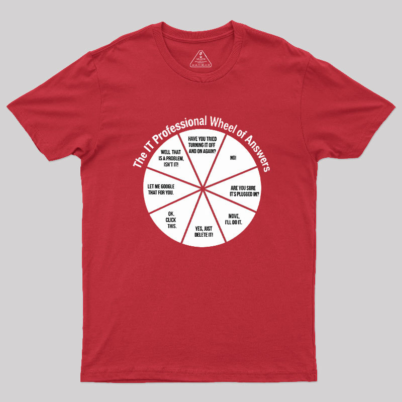 The IT Answer Wheel Geek T-Shirt