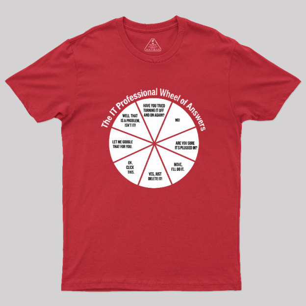 The IT Answer Wheel Geek T-Shirt