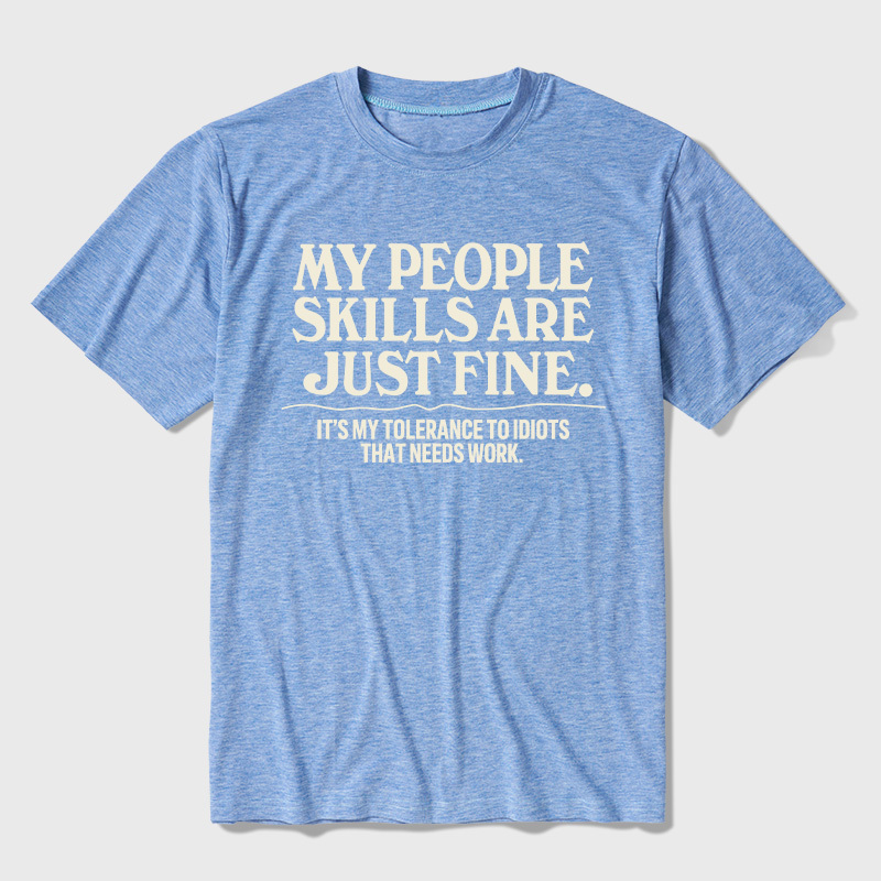 People Skills Fine Edition Ultra Soft Heather Tee