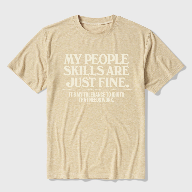 People Skills Fine Edition Ultra Soft Heather Tee