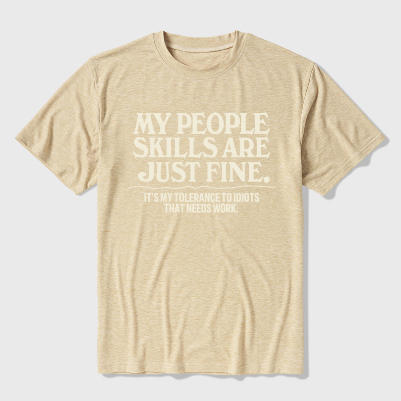People Skills Fine Edition Ultra Soft Heather Tee