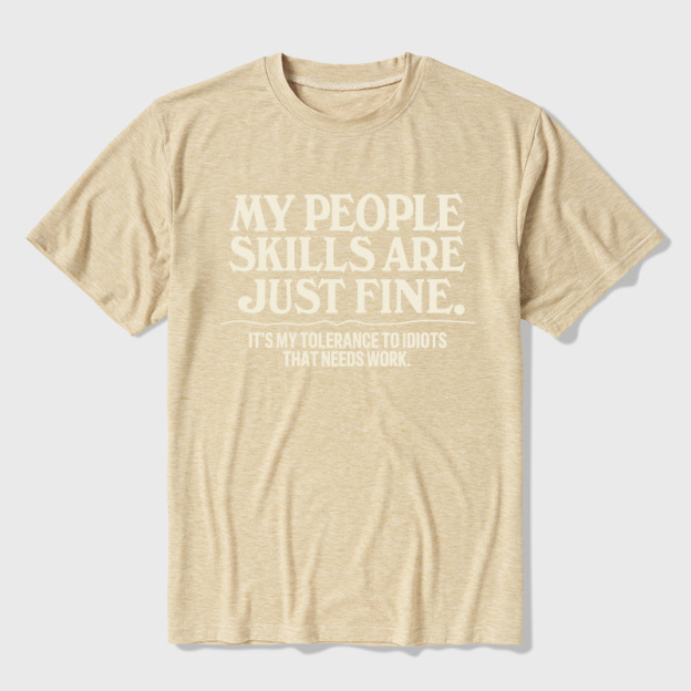 People Skills Fine Edition Ultra Soft Heather Tee