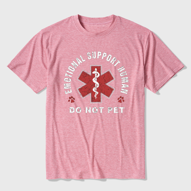 Emotional Support Human Ultra Soft Heather Tee