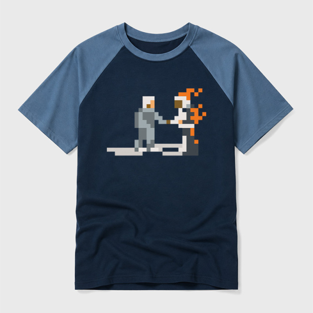 Wish You Were Here Geek Retro Raglan T-Shirt